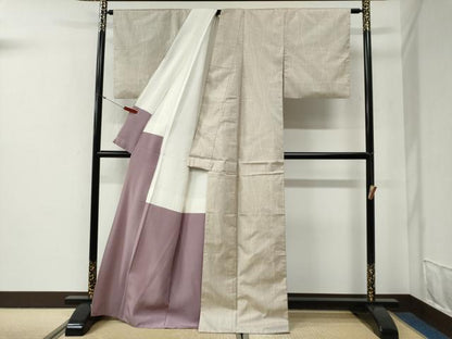 平和屋着物●本場大島紬　9マルキ　立涌文　正絹　逸品　CABG0620yc