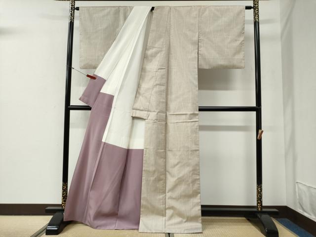 平和屋着物●本場大島紬　9マルキ　立涌文　正絹　逸品　CABG0620yc