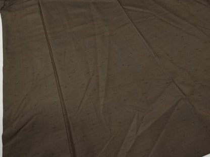 平和屋着物●男性　紬　色無地　赤墨色　正絹　逸品　CABG0622yc