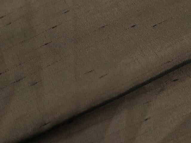 平和屋着物●男性　紬　色無地　赤墨色　正絹　逸品　CABG0622yc