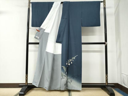平和屋着物●訪問着　枝花文　暈し染め　やまと誂製　正絹　逸品　CABG0625yc