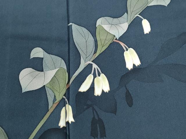平和屋着物●訪問着　枝花文　暈し染め　やまと誂製　正絹　逸品　CABG0625yc