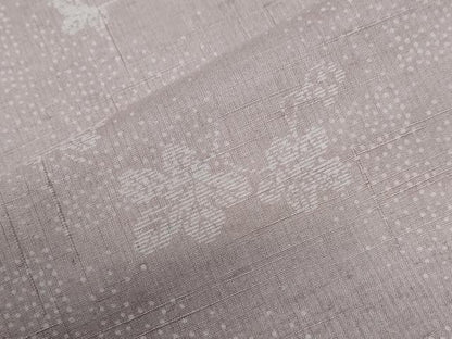 平和屋着物●訪問着　紬地　葡萄蔦の葉文　正絹　逸品　CABG0637yc
