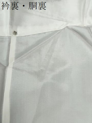 平和屋着物●結城紬　笹竹文　ロング丈　正絹　逸品　CABG0651yc