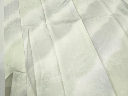 平和屋着物●長襦袢　袷　雪輪枝花地紋　暈し染め　正絹　逸品　CABG0661yc