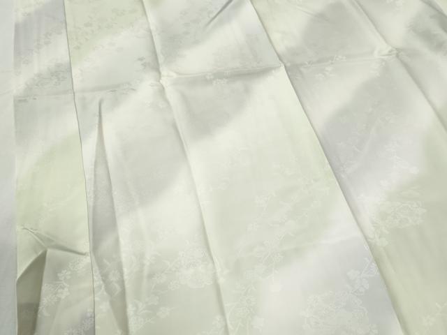 平和屋着物●長襦袢　袷　雪輪枝花地紋　暈し染め　正絹　逸品　CABG0661yc