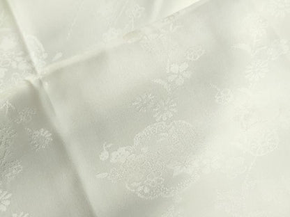 平和屋着物●長襦袢　袷　雪輪枝花地紋　暈し染め　正絹　逸品　CABG0661yc