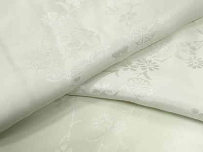 平和屋着物●長襦袢　袷　雪輪枝花地紋　暈し染め　正絹　逸品　CABG0661yc