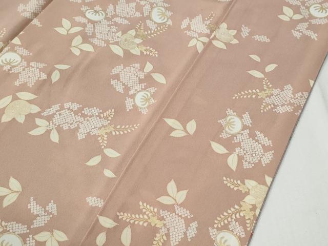 平和屋着物●上質な小紋　枝橘文　暈し染め　金彩　正絹　逸品　CABG0668yc