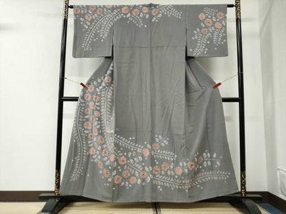 平和屋着物●訪問着　辻が花　絞り　正絹　逸品　CABG0671yc