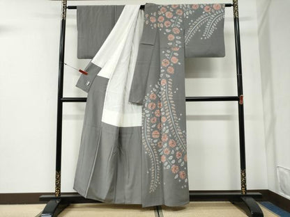 平和屋着物●訪問着　辻が花　絞り　正絹　逸品　CABG0671yc