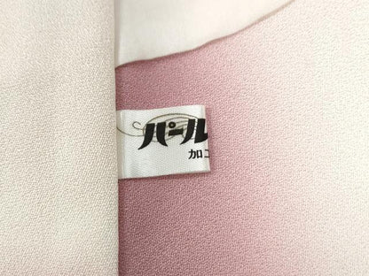平和屋着物●人間国宝　福田喜三郎　訪問着　霞箔散らし　暈し染め　金彩　正絹　逸品　CABG0674yc