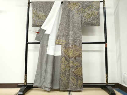 平和屋着物●訪問着　辻が花　絞り　正絹　逸品　CABG0685yc