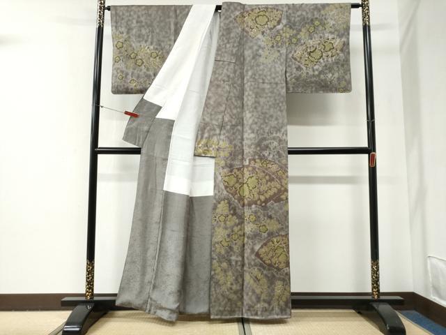 平和屋着物●訪問着　辻が花　絞り　正絹　逸品　CABG0685yc