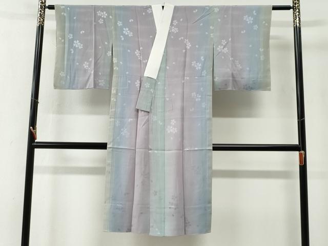 平和屋着物●長襦袢　無双仕立て　舞桜地紋　暈し染め　やまと誂製　正絹　逸品　未使用　CABG0687yc