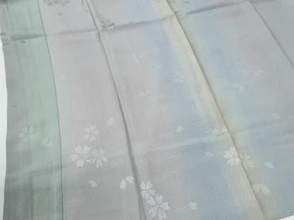 平和屋着物●長襦袢　無双仕立て　舞桜地紋　暈し染め　やまと誂製　正絹　逸品　未使用　CABG0687yc