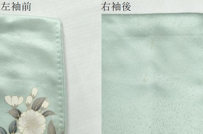 平和屋着物●西陣　京の名門　じゅらく謹製　帝王紫　訪問着　刺繍　地紙草花文　暈し染め　金彩　正絹　逸品　CABG0688yc