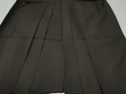 平和屋着物●男性　馬乗り袴　吉祥文　正絹　逸品　CABG0696yc