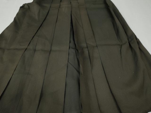 平和屋着物●男性　馬乗り袴　縞　正絹　逸品　CABG0697yc
