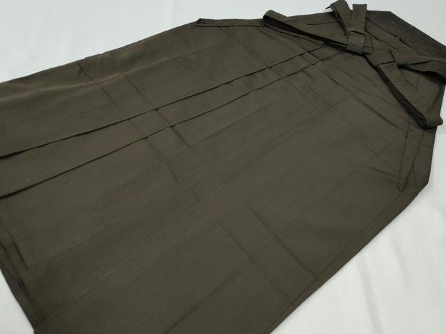平和屋着物○男性 馬乗り袴 吉祥文 黒地 正絹 逸品 CABG0698yc