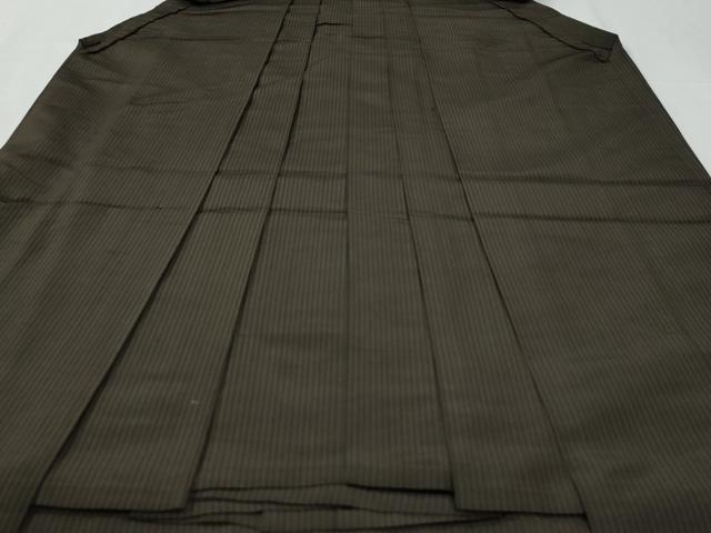 平和屋着物○男性 馬乗り袴 吉祥文 黒地 正絹 逸品 CABG0698yc
