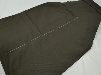 平和屋着物●男性　馬乗り袴　吉祥文　黒地　正絹　逸品　CABG0698yc