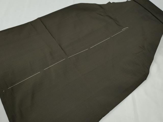 平和屋着物●男性　馬乗り袴　吉祥文　黒地　正絹　逸品　CABG0698yc