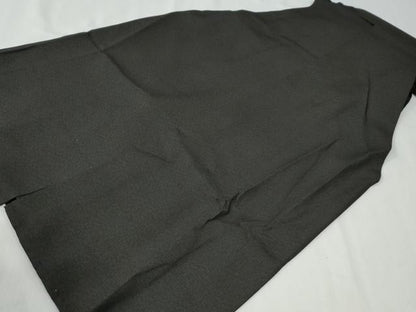 平和屋着物●男性　馬乗り袴　吉祥文　黒地　正絹　逸品　CABG0699yc