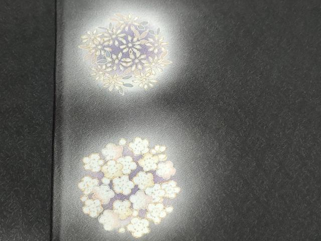 平和屋着物●訪問着　草花丸文　蛍暈し　金彩　正絹　逸品　CABG0708yc