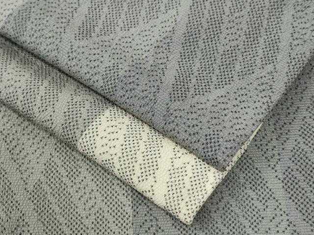 平和屋着物●本塩沢　縞　正絹　逸品　CABG0711yc