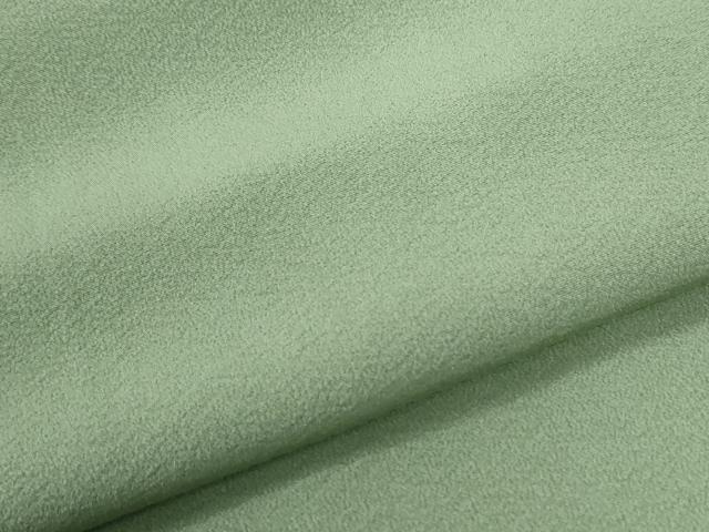 平和屋着物●上質な色無地　山葵色　正絹　逸品　CABG0712yc