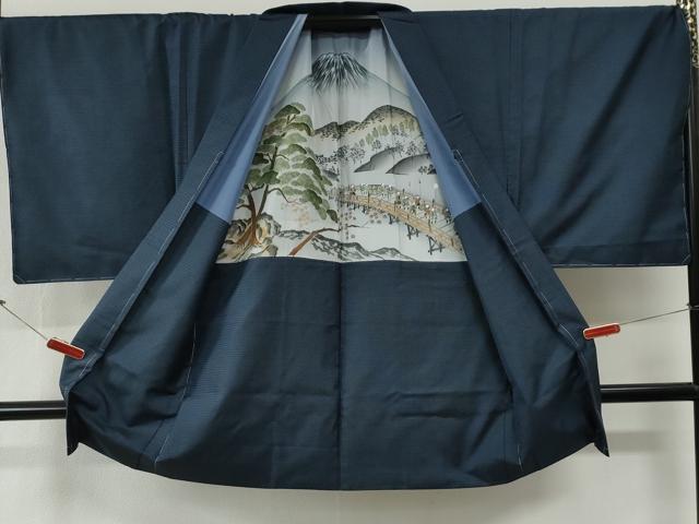 平和屋着物●男性　本場大島紬　アンサンブル　100亀甲　総詰め　キングサイズ　正絹　逸品　未使用　CABG0724yc
