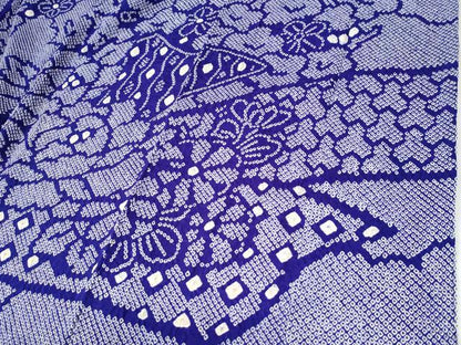 平和屋着物●豪華振袖　総絞り　駒刺繍　雲取り牡丹枝梅文　正絹　逸品　CABG0726yc