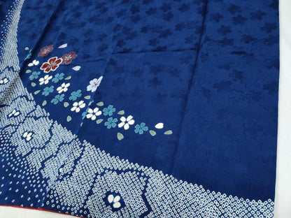 平和屋着物●豪華振袖　駒刺繍　絞り　流水舞桜文　金彩　やまと誂製　正絹　逸品　CABG0727yc