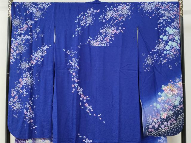 平和屋着物●豪華振袖・長襦袢セット　毬舞桜文　暈し染め　金彩　正絹　逸品　CABG0743yc