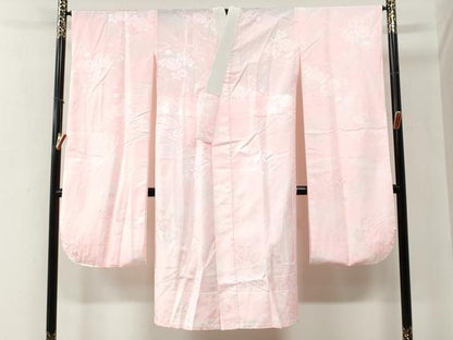 平和屋着物●豪華振袖・長襦袢セット　毬舞桜文　暈し染め　金彩　正絹　逸品　CABG0743yc