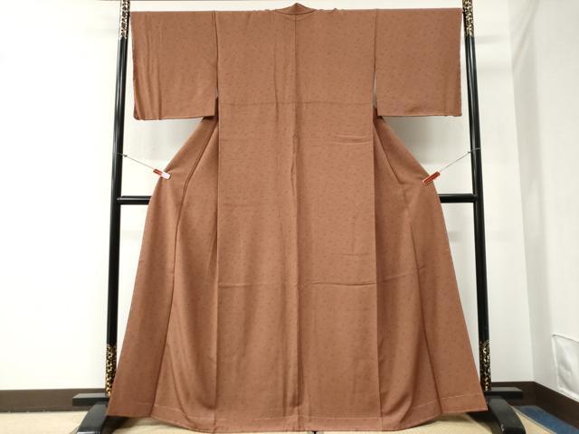 平和屋着物●江戸小紋　飛鳥唐草文　正絹　逸品　未使用　CABG0745yc