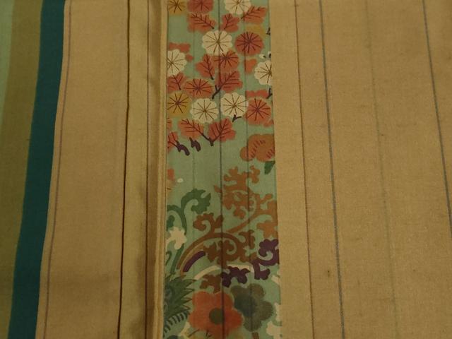 平和屋着物●訪問着　本場染大島紬　吉祥花間道　正絹　逸品　CABG0749yc