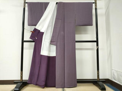 平和屋着物●江戸小紋　角通し　正絹　逸品　CABG0750yc