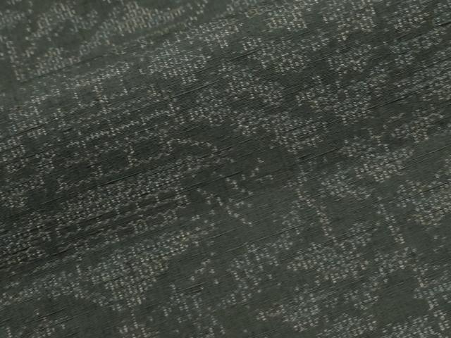 平和屋着物●結城紬　100亀甲　飛び亀甲柄　樹林風景文　正絹　逸品　未使用　CABG0751yc