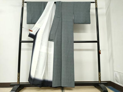 平和屋着物●江戸小紋　草木染　鮫小紋柄　正絹　逸品　CABG0752yc