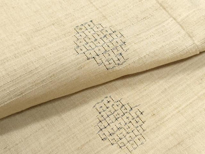 平和屋着物●結城紬　80亀甲　飛び亀甲柄　吉祥文　正絹　逸品　CABG0756yc