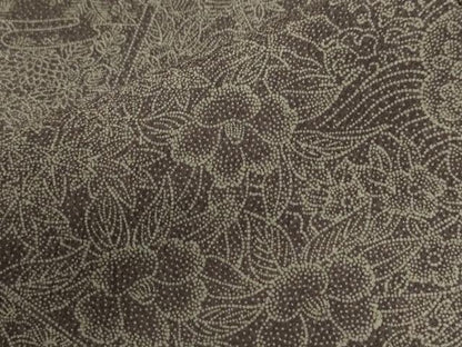 平和屋着物●江戸小紋　色紙花唐草文　正絹　逸品　CABG0760yc