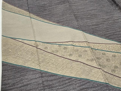 平和屋着物●訪問着　立波花唐草文　正絹　逸品　CABG0761yc