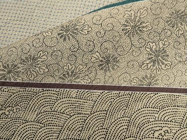 平和屋着物●訪問着　立波花唐草文　正絹　逸品　CABG0761yc