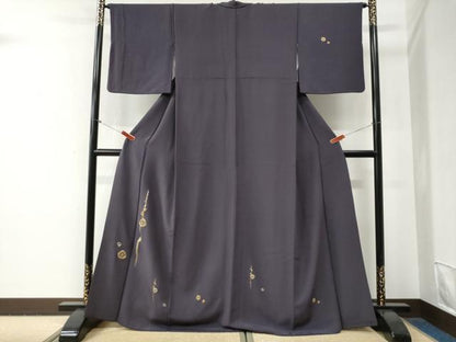 平和屋着物●訪問着　総駒刺繍　槍梅文　正絹　逸品　CABG0768yc