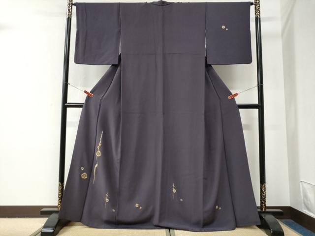 平和屋着物●訪問着　総駒刺繍　槍梅文　正絹　逸品　CABG0768yc