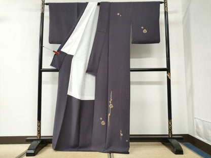 平和屋着物●訪問着　総駒刺繍　槍梅文　正絹　逸品　CABG0768yc