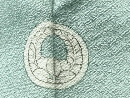 平和屋着物●訪問着　駒刺繍　牡丹草花文　暈し染め　金彩　正絹　逸品　CABG0770yc