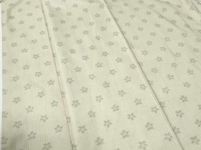 平和屋着物●本場大島紬　間道　舞花文　正絹　逸品　CABG0771yc
